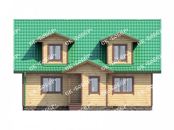 Дом из бруса 9.5х10. фото