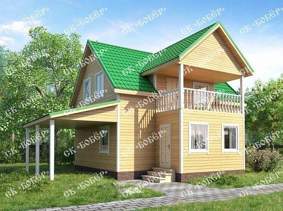 Дом из бруса 8х14